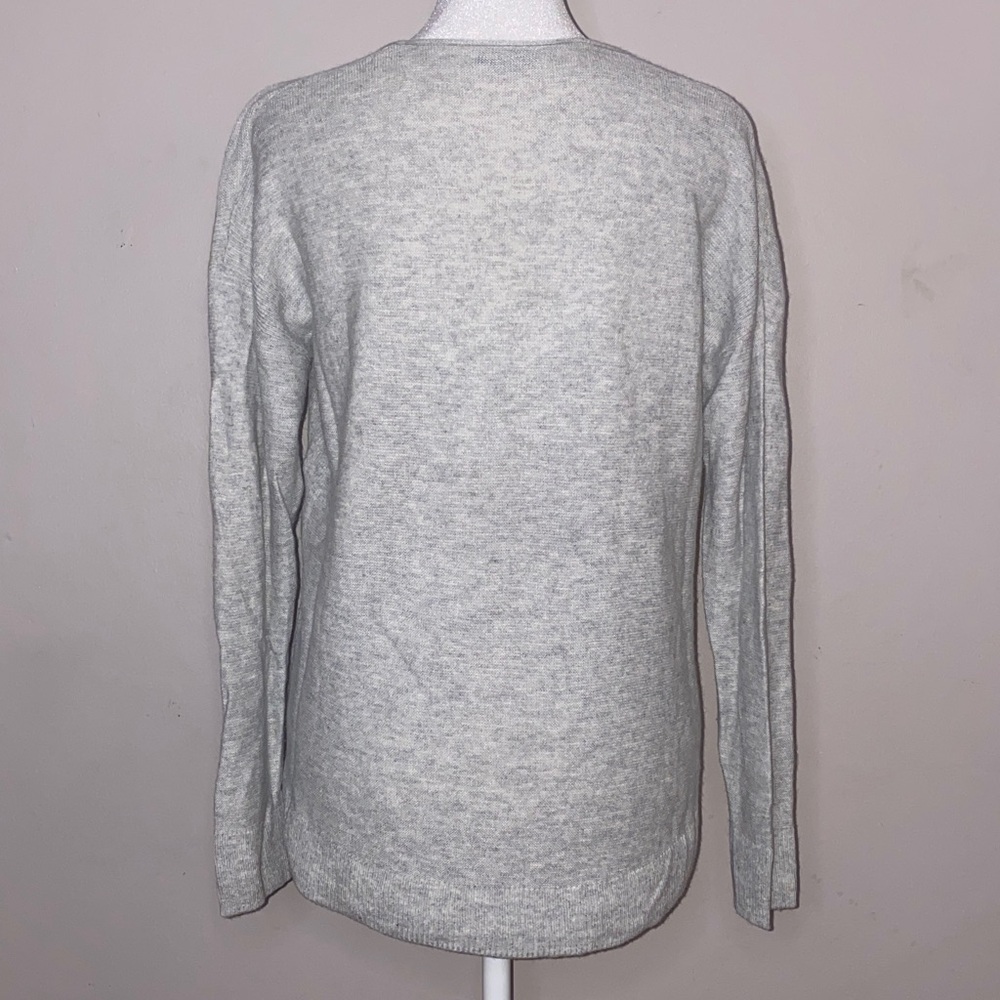 Madewell Light Grey Scoop Neck Alpaca & Wool Blend Sweater - Picture 4 of 12